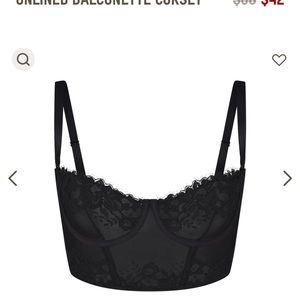 SKIMS LACE UNLINED BALCONETTE CORSET